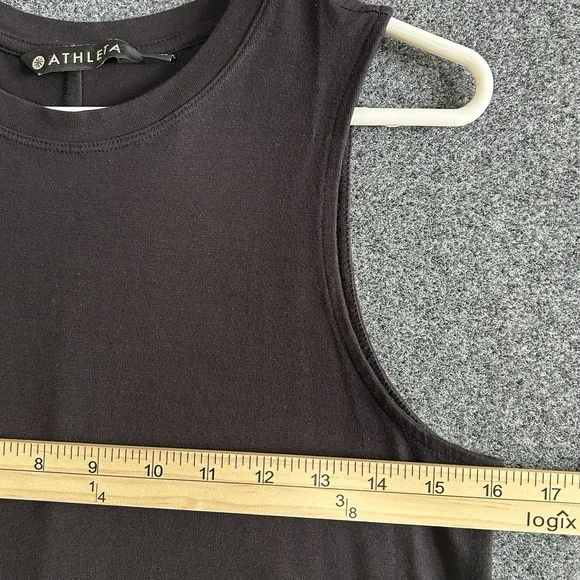 LOT Of 2 ATHLETA Women's Workout Sleeveless Tanks (Black & Grey) MEDIUM - Picture 11 of 12